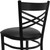 Flash Furniture XU-6F8BXBK-BAR-BLKV-GG Black Vinyl Seat Steel Black Powder Coated Frame Hercules Series Restaurant Bar Stool