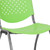 Flash Furniture RUT-F01A-GN-GG Green Metal Frame Perforated Back Hercules Series Stacking Chair