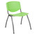 Flash Furniture RUT-F01A-GN-GG Green Metal Frame Perforated Back Hercules Series Stacking Chair