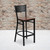 Flash Furniture XU-DG-60116-GRD-BAR-CHYW-GG Cherry Finish Seat Steel Black Powder Coated Frame Hercules Series Restaurant Barstool
