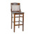 Flash Furniture XU-DG-W0006BAR-WAL-GG Beechwood Seat With Schoolhouse Back Walnut Finish Beechwood Frame Hercules Series Restaurant Bar Stool