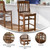 Flash Furniture XU-DG-W0006BAR-WAL-GG Beechwood Seat With Schoolhouse Back Walnut Finish Beechwood Frame Hercules Series Restaurant Bar Stool