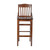 Flash Furniture XU-DG-W0006BAR-WAL-GG Beechwood Seat With Schoolhouse Back Walnut Finish Beechwood Frame Hercules Series Restaurant Bar Stool