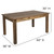 Flash Furniture XA-FARM-19-GG 60" W x 38" D x 30" H Rectangular Rustic Stained Finish Farm Table and 6 Chairs Set