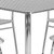 Flash Furniture TLH-ALUM-32SQ-017BCHR4-GG Steel Square Table Set with 4 Chairs