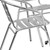 Flash Furniture TLH-ALUM-32SQ-017BCHR4-GG Steel Square Table Set with 4 Chairs