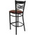 Flash Furniture XU-6F8BXBK-BAR-BURV-GG Burgundy Viny Seat Steel Black Powder Coated Framel Hercules Series Restaurant Bar Stool