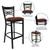 Flash Furniture XU-6F8BXBK-BAR-BURV-GG Burgundy Viny Seat Steel Black Powder Coated Framel Hercules Series Restaurant Bar Stool
