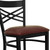 Flash Furniture XU-6F8BXBK-BAR-BURV-GG Burgundy Viny Seat Steel Black Powder Coated Framel Hercules Series Restaurant Bar Stool