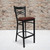 Flash Furniture XU-6F8BXBK-BAR-BURV-GG Burgundy Viny Seat Steel Black Powder Coated Framel Hercules Series Restaurant Bar Stool