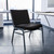 Flash Furniture XU-60555-BK-GG Black Patterned Polyester Upholstery Silver Vein Powder Coated Frame Finish Hercules Series Big and Tall Extra Wide Stacking Chair