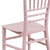 Flash Furniture LE-L-7K-PK-GG Pink One-Piece Polypropylene Designed For Indoor/Outdoor Commercial Use Kid's Chiavari Chair