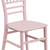 Flash Furniture LE-L-7K-PK-GG Pink One-Piece Polypropylene Designed For Indoor/Outdoor Commercial Use Kid's Chiavari Chair