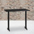 Flash Furniture XU-BLKTB-3048-T0522B-GG Black Rectangular Laminate Top PVC T-Mold Edge Table