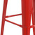 Flash Furniture CH-31320-30-RED-WD-GG Red Textured Wood Seat With Galvanized Steel Backless Bar Stool