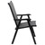 Flash Furniture 2-XU-DG-60725-GG Rustic Wood Mahogany Finish Stacking Dining Chair