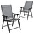 Flash Furniture 2-XU-DG-60725-GG Rustic Wood Mahogany Finish Stacking Dining Chair