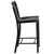 Flash Furniture CH-61200-24-BQ-GG Black And Antique Gold Galvanized Steel Counter Height Bar Stool