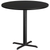 Flash Furniture XU-RD-42-BLKTB-T3333B-GG Black Laminate Round Top PVC T-Mold Edge Table
