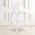 Flash Furniture OW-SQUAREBACK-29-GG Transparent Crystal Molded Polycarbonate Square Back Ghost Counter Stool