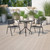 Flash Furniture TLH-071RD-017CBK2-GG Black Steel Round Table Set with 2 Chairs