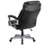 Flash Furniture GO-1850-1-LEA-GG Black Bonded Leather Padded Arms High Back Design Hercules Series Big & Tall Executive Swivel Office Chair