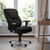 Flash Furniture GO-2085-GG Black Fabric Padded Arms High Back Design Hercules Series 24/7 Big & Tall Executive Swivel Office Chair