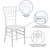 Flash Furniture LE-WHITE-GG White One-Piece Ultra-Strong Polycarbonate Designed For Indoor/Outdoor Commercial Use Hercules Premium Series Stacking Chiavari Chair