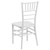 Flash Furniture LE-WHITE-GG White One-Piece Ultra-Strong Polycarbonate Designed For Indoor/Outdoor Commercial Use Hercules Premium Series Stacking Chiavari Chair