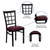 Flash Furniture XU-DG6Q3BWIN-BURV-GG Metal Window Pane Back Burgundy Vinyl Upholstered Seat Hercules Series Restaurant Chair