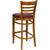 Flash Furniture XU-DGW0005BARLAD-CHY-BURV-GG Burgundy Vinyl Seat With Ladder Back Cherry Finish Beechwood Frame Hercules Series Restaurant Bar Stool