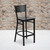 Flash Furniture XU-DG-60116-GRD-BAR-MAHW-GG Mahogany Finish Seat Steel Black Powder Coated Frame Hercules Series Restaurant Barstool