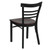 Flash Furniture XU-DG6Q6B1LAD-MAHW-GG Ladder Back .62" Thick Plywood Seat Mahogany Wood Finish Hercules Series Restaurant Chair