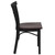 Flash Furniture XU-DG6Q6B1LAD-MAHW-GG Ladder Back .62" Thick Plywood Seat Mahogany Wood Finish Hercules Series Restaurant Chair