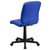 Flash Furniture GO-1691-1-BLUE-GG Blue Vinyl Armless Mid Back Design Swivel Task Chair