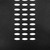 Flash Furniture RUT-NF01A-BK-GG Black Metal Frame Perforated Back Hercules Series Stacking Chair