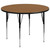 Flash Furniture XU-A60-RND-OAK-T-A-GG 60" Dia. Oak Round Plastic Laminate Top Black Edge Band Activity Table