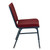 Flash Furniture XU-60153-BY-GG Burgundy Patterned Polyester Upholstery Hercules Series Heavy Duty Stacking Chair