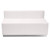 Flash Furniture ZB-803-770-SET-WH-GG White LeatherSoft with Brushed Stainless Steel Base Modular Hercules Alon Series Reception Configuration