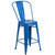 Flash Furniture CH-31320-24GB-BL-GG Blue Galvanized Steel Counter Height Bar Stool