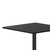 Flash Furniture XU-BLKTB-3636-T3030-GG 36"W x 36"D x 31-1/8"H Melamine Core Cast Iron Columns With Black Powder Coated Finish Square Dining Height Table