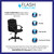 Flash Furniture GO-937M-BK-LEA-GG Black Bonded Leather Nylon Arms Mid Back Design Swivel Task/Office Chair