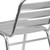 Flash Furniture TLH-015-GG Aluminum Cross Braces Ladder Back Restaurant Stacking Chair