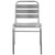 Flash Furniture TLH-015-GG Aluminum Cross Braces Ladder Back Restaurant Stacking Chair