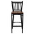 Flash Furniture XU-DG-6R6B-VRT-BAR-CHYW-GG Cherry Finish Seat Steel Black Powder Coated Frame Hercules Series Restaurant Bar Stool