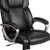 Flash Furniture GO-2236M-BK-GG Black Bonded Leather Padded Arms Mid Back Design Executive Swivel Office Chair