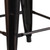 Flash Furniture CH-31320-30-BQ-WD-GG Black Antique Gold Textured Wood Seat With Galvanized Steel Backless Bar Stool