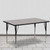Flash Furniture XU-A2460-REC-GY-H-A-GG 60" W x 24" D x 21.25" - 30.25" Adjustable Height Rectangular Gray Activity Table