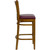 Flash Furniture XU-DGW0008BARVRT-CHY-BURV-GG Burgundy Vinyl Seat With Slat Back Cherry Finish Beechwood Frame Hercules Series Restaurant Bar Stool