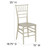 Flash Furniture LE-CHAMP-M-GG Champagne Resin Ladder Back Hercules Premium Series Stacking Chiavari Chair
